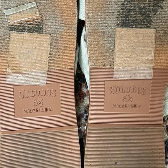 Soludos Chambray Knotted Slide Sandal - Picture 6 of 8